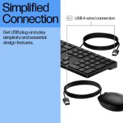 HP Wired Desktop 320MK Keyboard & Mouse