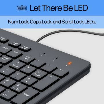 HP 150 Keyboard - Cable Connectivity - USB Type A Interface