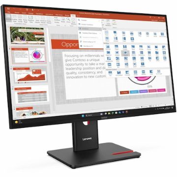 Lenovo ThinkVision T27-40 27" Class Full HD LED Monitor - 16:9 - Eclipse Black