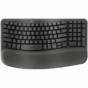 Logitech Wave Keys Keyboard - Wireless Connectivity - USB Interface - English - Graphite