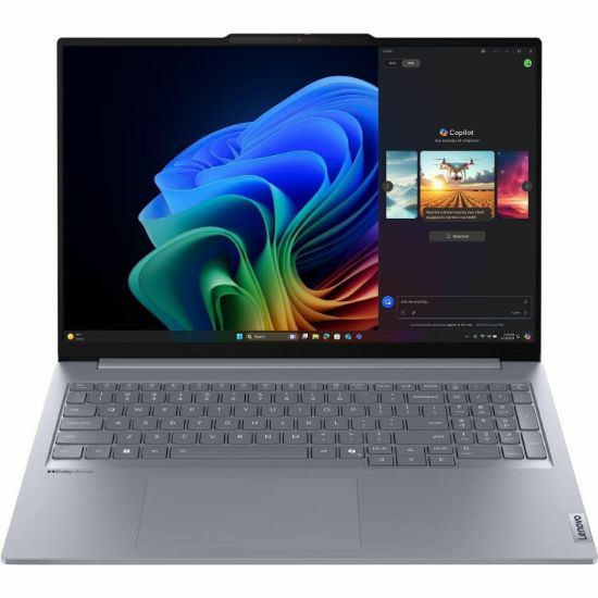 Lenovo ThinkBook 16 G7 QOY 21NH0033AU 16" Copilot+ PC Notebook - WUXGA - Qualcomm Snapdragon X X1-26-100 - 16 GB - 512 GB SSD - English Keyboard - Luna Gray