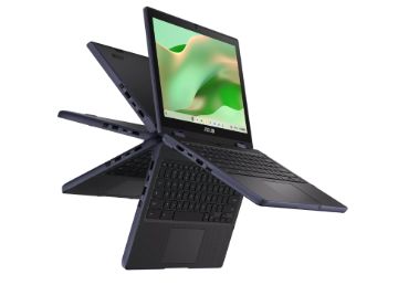 Asus Chromebook CR1 - 12.2'' Wuxga Glare Touch w/Gorilla Glass/ Flip/ Stylus / Intel N100/ 8GB DDR5/ 32G/ Rugged/Wifi6E/ Dual camera/Mineral grey-IMR/1YR